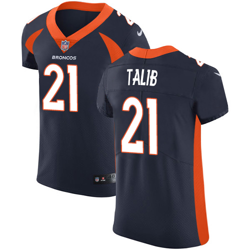 Nike Broncos #21 Aqib Talib Navy Blue Alternate Men's Stitched NFL Vapor Untouchable Elite Jersey